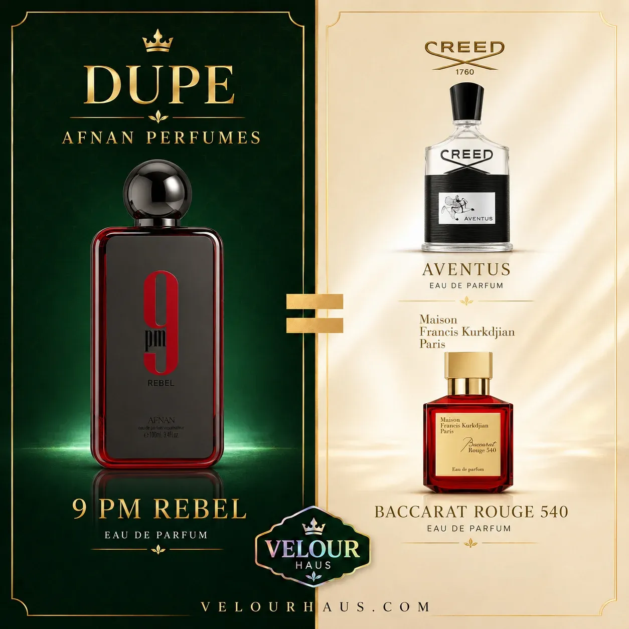 9PM Rebel Afnan Decant Original en Guatemala – VelourHaus