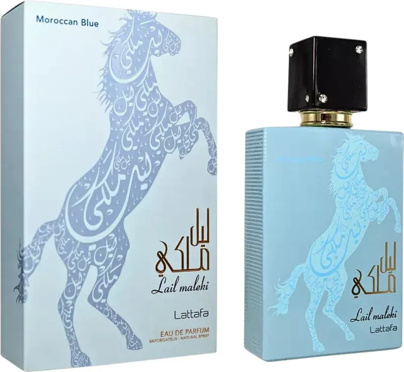 Lattafa Lail Maleki Moroccan Blue EDP 100ml original – VelourHaus Guatemala
